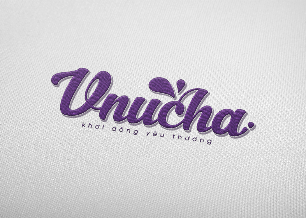 V-NUCHA - Thiết kế logo và bao bì nước đóng chai tinh khiết V-nucha